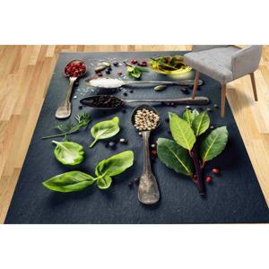 Tapis de cuisine aux herbes et épices : Tapis de sol moderne antidérapant, tapis doux non tissé - Product Image 1
