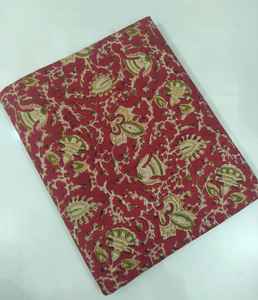 ผ้าฝ้ายบล็อกมือพิมพ์ลายผ้าฝ้าย100% มรดก Jaipur แบบดั้งเดิมเป็นมิตรต่อสิ่งแวดล้อมระบายอากาศได้ - Product Image 2