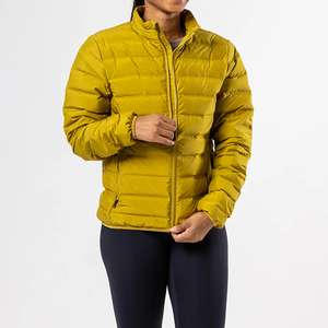 Meilleure veste longue bouffante personnalisée pour femmes, respirante, face vers le bas, avec matériau de remplissage en coton imprimé de toutes les couleurs - Product Image 2