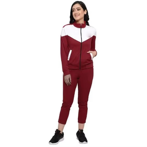 Conjunto Deportivo de Dos Piezas para Mujer, Informal, con Capucha, Color Sólido, para Gimnasio, Entrenamiento, Color Personalizado, Chándal de Otoño - Product Image 1