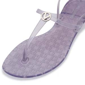 Sandalias Planas Transparentes con Detalle en V para Valentino Jally - Product Image 5