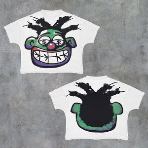 100% coton lourd surdimensionné hommes Boxy Fit Hip Hop Style lavage à l'acide solide séchage rapide Anti-rides respirant T-Shirt court - Product Image 2