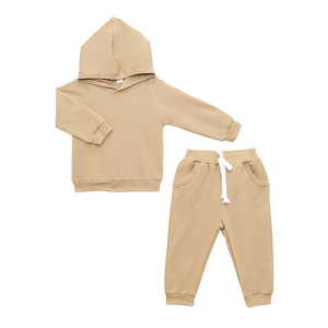 OEM algodón adolescente niño ropa larga Jersey Conjunto sudadera y pantalón conjunto 2pic bebé chándales a juego niños ropa chándal - Product Image 4