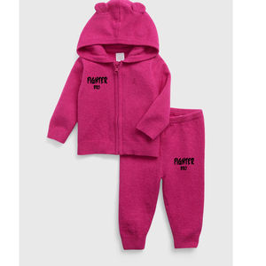 Sweat à capuche confortable à manches longues pour hommes Survêtement de jogging chaud Ensemble de vêtements de sport pour enfants avec capuche pour les activités de plein air - Product Image 1