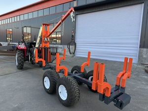 <span class=keywords><strong>Treuil</strong></span> ATV manuel et télécommandé Remorque forestière avec capacité de charge de 2 tonnes pour le chargement de grumes et les applications de machines à bois - Product Image 2