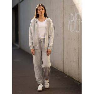 Women's Zip Through Hoodie Casual Full Zip Hooded Sweatshirt Long Sleeve Lightweight <b>Layering</b> <b>Top</b> OEM Custom Logo - Product Image 2