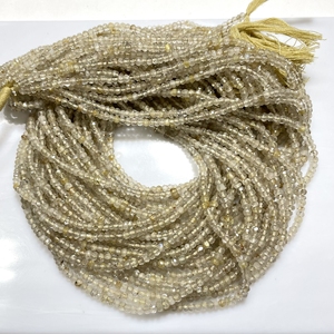 Perles en forme de rondelle à facettes dorées Rutile naturel Perles en gros pour la fabrication de bijoux - Product Image 5