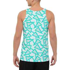 Venta al por mayor de entrenamiento personalizado Fitness ropa deportiva de secado rápido Running Singlet Tank Tops sublimación impresión hombres Tank Tops - Product Image 2