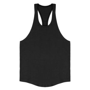 Vente en gros, débardeur de sport décontracté sans manches pour homme, logo personnalisé, polyester et coton, uni, respirant, séchage rapide - Product Image 2
