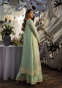 Robes de soirée de mariage personnalisées pour femmes, costumes attrayants de style indien Shalwar Kameez, robe pakistanaise brodée Dupatta - Product Image 5