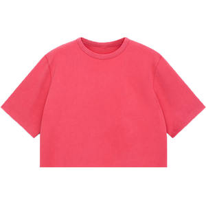 Camiseta Casual para Hombre de Talla Grande con Logotipo Bordado Personalizable de Alta Calidad, Color Rosa, 220 g/m², 100 % Algodón Orgánico Transpirable - Product Image 4