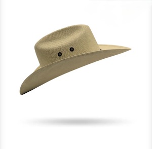 Handmade <b>Western</b> Checkered Canvas <b>Hat</b> Wide Brim Unisex Made in Mexico - Product Image 3