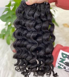 Venta caliente Precio de fábrica 100% Raw Vietnam Virgen Doble dibujado Natural Ondulado Curl Grado superior Paquetes de cabello tejido Todos los colores Comprar ahora - Product Image 4