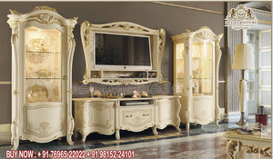 French Style Antique <b>TV</b> <b>Stand</b> for Home Classic and Luxury Carving <b>TV</b> Unit European Style Solid Wood <b>TV</b> Cabinet - Product Image 5