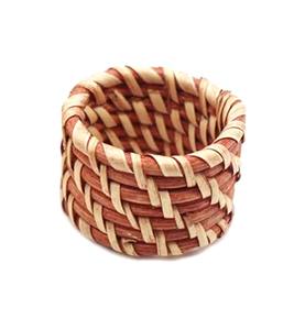 Rond de serviette de canne en rotin fait à la main en paille tissé décor à manger accessoires de Table de fête exportateur en vrac fournisseur indien prix d'usine - Product Image 2