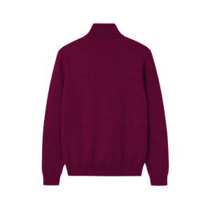 Suéter de Cuello Alto con Cierre para Hombre, Ropa de Punto de Invierno, 100% Algodón, Antiarrugas, Antiencogimiento, Transpirable - Product Image 2