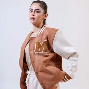 Vintage Premium Double-Layered Varsity Jacket Unisex Letterman Chenille Embroidery Custom Embroidery Streetwear Unisex - Product Image 4