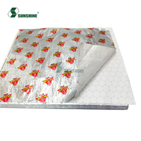 Papier d'emballage pour restaurant, papier d'aluminium anti-graisse personnalisé, papier nid d'abeille pour hamburgers et sandwichs sushi