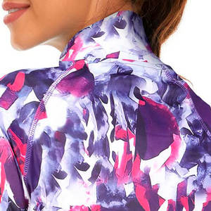 Sweat-shirt à manches longues en tissu polyester 100% imprimé pour l'hiver, à col montant, décontracté, anti-froissement, respirant, pour femmes - Product Image 4