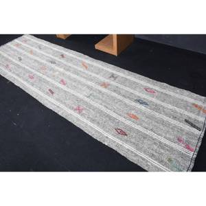 Handmade Traditional Gray Wool <b>Rug</b> 3.1 X 10.3ft Patchwork Rectangle Design for Living <b>Bedroom</b> Hallway-New Arrival <b>Rug</b> Latex - Product Image 4