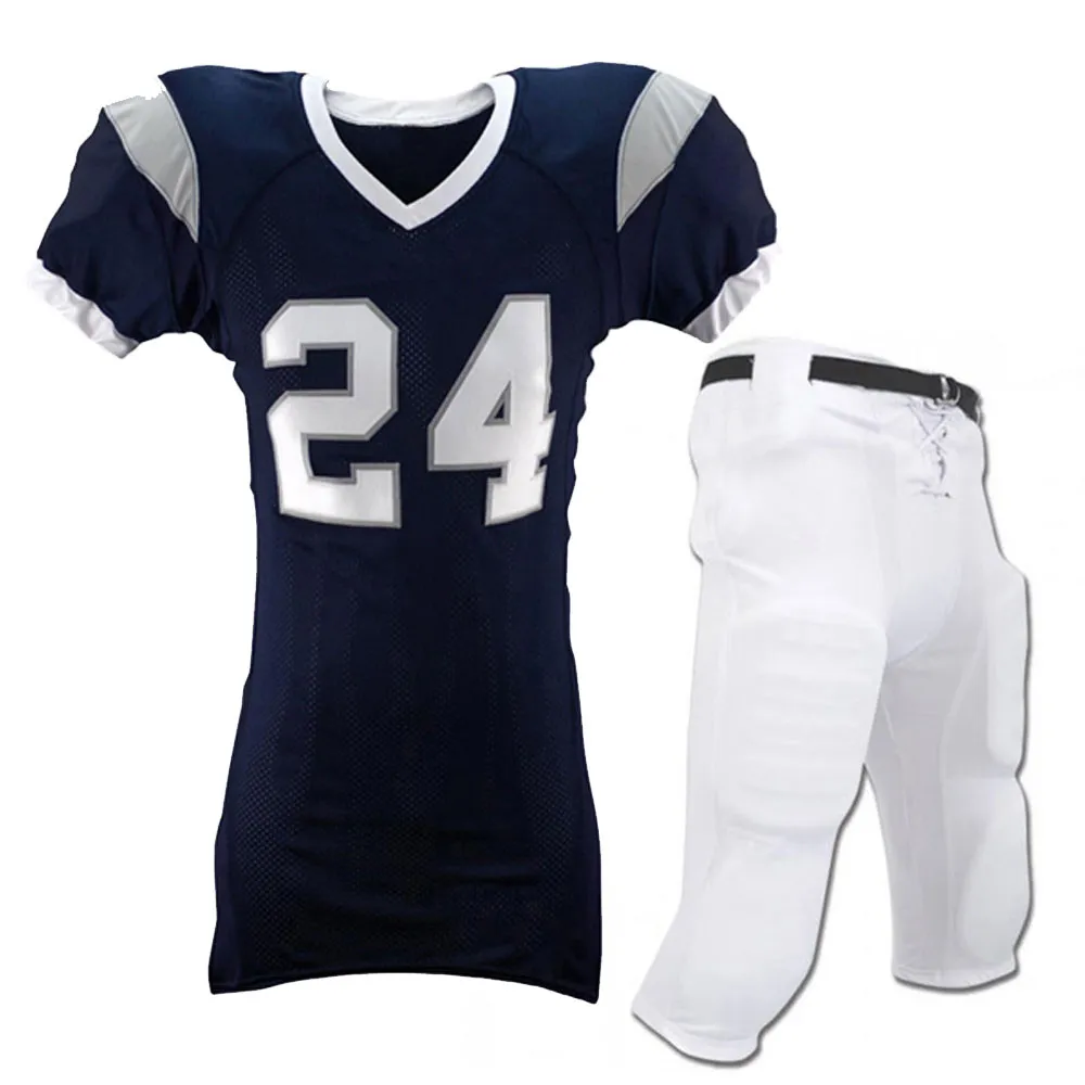 OEM thiết kế mới tùy chỉnh áo bóng đá mỹ tùy chỉnh in đồng phục bóng đá mỹ thiết lập