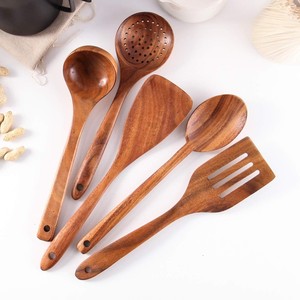 Cuillère et spatule de cuisson durables pour cuisiner différents plats Cuillères et spatules de cuisine en bois - Product Image 2