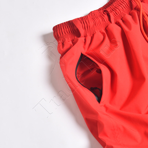 Pantalons de ski imperméables rouges en gros, pantalons d'hiver isolés, ceinture réglable avec fermeture éclair de ventilation et coupe ample pour le ski - Product Image 4