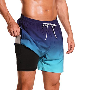 Short en maille doublé de nylon et polyester recyclé avec logo personnalisé pour hommes, taille solide à ourlet fendu et entrejambe de 5 pouces pour les vêtements de sport d'entraînement - Product Image 6