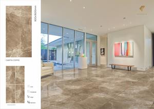 Carrara Bianco กระเบื้องพอร์ซเลนมันวาวขนาด9มม. 800X1600มม. สำหรับงานศิลปะพื้นไมอามี่ - Product Image 5