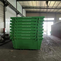 Bac à déchets standard de style australien, 6 mètres cubes, bac à déchets de construction, bacs à déchets en acier, 6M
