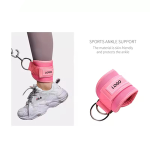 สายรัดข้อเท้าคุณภาพสูงสำหรับออกกำลังกาย วัสดุ PU สำหรับใช้กับเครื่องออกกำลังกายแบบสายเคเบิล รองรับการสกรีนโลโก้ตามสั่ง - Product Image 2