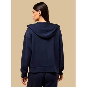 Sudadera con capucha y cremallera completa - Mezcla de poliéster - Product Image 3