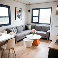 Maisons modulaires de luxe, conteneurs extensibles de 20 pieds, petites maisons pliantes en conteneurs, abri préfabriqué, maison portable facile à assembler, Chine