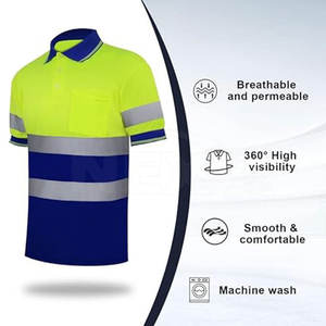 Polos de hombre de talla grande más vendidos, polos de manga corta, transpirables, reflectantes, con patrón de seguridad, a precios muy baratos - Product Image 5