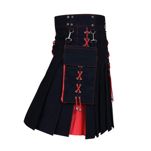 Nouvelle mode pour hommes confortable Festival écossais Kilts hommes multicolore Highland Tartan écossais jupe plissée Kilt - Product Image 2