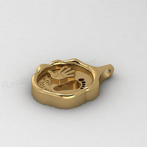 Solid 925 Silver Handprint Baby Footprint Blank Bezel Setting 19x13mm Lapis Charm Pendant Breastmilk Ashes DIY Memorial Jewelry - Product Image 2