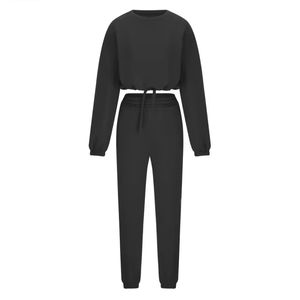 Sudadera con capucha deportiva y cremallera completa de algodón con cuello alto para mujer y chaqueta de gimnasio, ropa de calle de entrenamiento de invierno, conjunto de chándal - Product Image 4