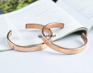 Designer Copper Bangles for Women <b>Boho</b> Chic Jewelry Sustainable Handmade Gift Piece Fashion by Tradebyd - Product Image 1