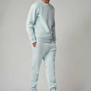 Ensemble de vêtements pour homme, sweat-shirt personnalisé avec logo imprimé, respirant, séchage rapide, polaire en polyester avec cordon de serrage, pour l'hiver - Product Image 2