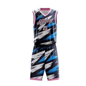 Uniformes de basket-ball personnalisés tissu à séchage rapide kit de short de maillot de match d'équipe pour l'université et l'entraînement - Product Image 2