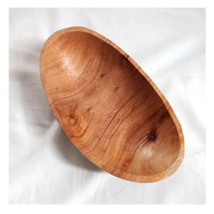 Design génial brillant fini forme ovale taille personnalisée bol à pâte en bois pour but de cuisine décoration de la maison Table décorer - Product Image 1