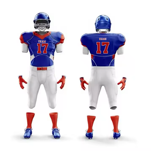 Uniformes de football américain personnalisés de haute performance, respirants, en gros, de qualité supérieure, sublimation, 100% polyester - Product Image 1