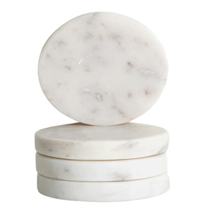 Juego de posavasos de superventas, posavasos de embalaje de cartón de estilo hexagonal cuadrado redondo clásico de madera de mármol blanco duradero para café y té - Product Image 1