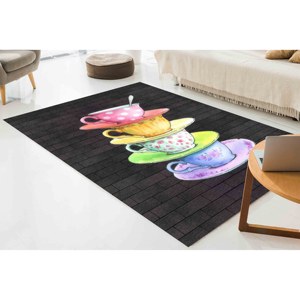 Printed <b>Rug</b>: Trendy Wall Hanging <b>Rug</b>, Housewarming Gift, Coffee Lover,<b>Chenille</b> <b>Rug</b> - Product Image 1
