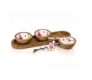 Servidor de fechas de madera hecho a mano Diseño antiguo Servidor de chocolates de forma personalizada al mejor precio en India Servidor de nueces - Product Image 5