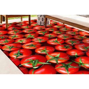 Alfombra con diseño de tomates, alfombra para comedor, alfombra para chef, alfombra para cocina, alfombra personalizada, alfombra suave no tejida - Product Image 4