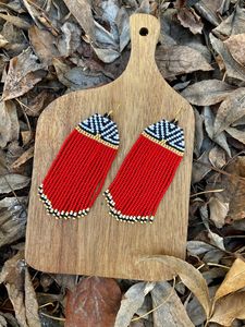 New Bohemian <b>Tassel</b> Glass Seed Beads <b>Earrings</b> Multicolor Fringe Triangle Beaded <b>Earrings</b> for Women Jewelry BY HF CRAFTS - Product Image 5