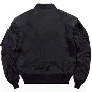 Techwear-Chaqueta Bomber Varsity para Hombre, Abrigo Universitario con Bordado de Calaveras, Ropa de Calle Hip Hop, Posición Frontal con Logotipo - Product Image 5