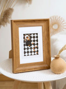 Cadre <span class=keywords><strong>photo</strong></span> en plastique ps brun noyer blanc <span class=keywords><strong>de</strong></span> style américain bon marché pour la décoration intérieure - Product Image 5