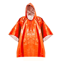 Kit de survie pour le camping en plein air pour la marque OEM, poncho imperméable en PE, imperméable multisports pour la randonnée, l'alpinisme